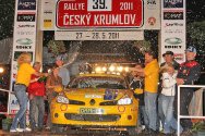 Rallye Český Krumlov: Slavnostní vyhlášení výsledků - Trojan / Trojanová